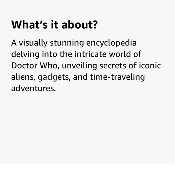 💕**NEW** BBC DOCTOR WHO Visual Dictionary - Hardcover Updated Edition💕 - Picture 6 of 7
